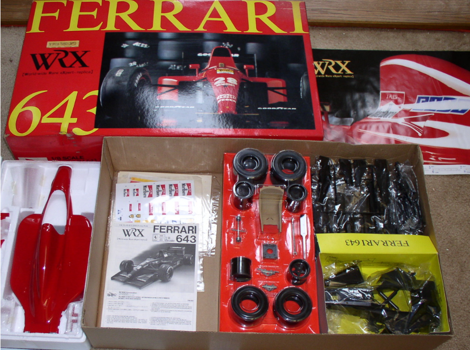 ◎新品. ロッソ1/8 フェラーリ643.グレードアップパーツセット. Rosso 1/8 Ferrari 643 F1 kit 80001 & Grade Up Parts Set 80101