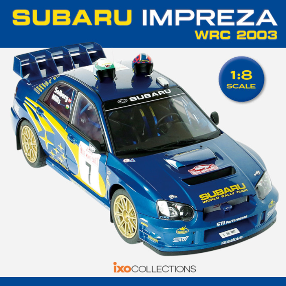 IXO 1/8 large scale car kits Bugati Type 57 SC Atlantic, Subaru Impreza