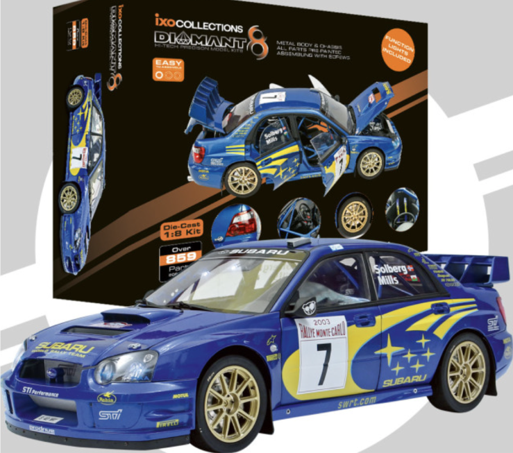 IXO 1/8 scale Subaru Impreza WRC Sti kit, IXO 18 Bugatti Type 57 SC